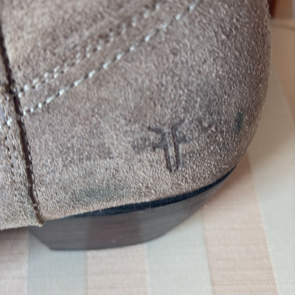 FRYE Designer suede leather over the knee tan brown sexy boots 9 $328 lace up - Picture 4 of 13